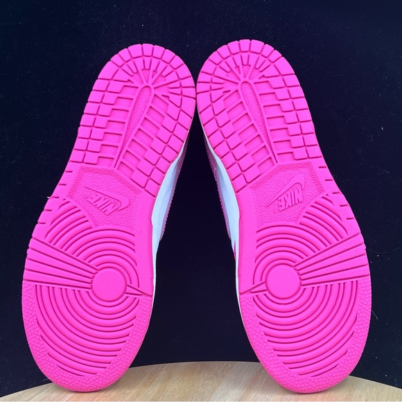 Nike Dunk Low Laser Fuchsia Pre School Sizes FB9108-102 Nike Dunk Pink - Picture 7 of 9